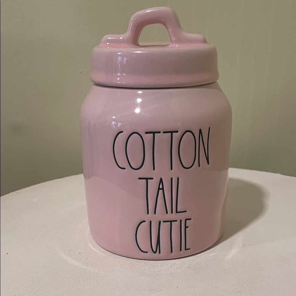 Easter Pink Ceramic canister